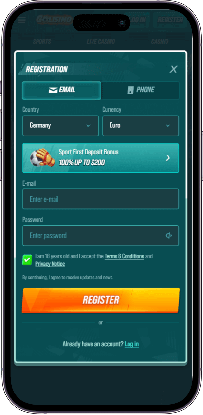 Golisimo Casino Register